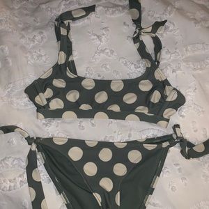 polka dot swimsuit